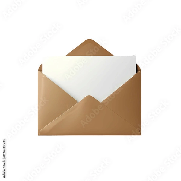 Fototapeta envelope with letter,Transparent PNG, envelope