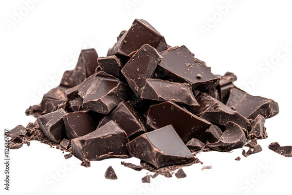 Fototapeta a pile of chocolate chunks
