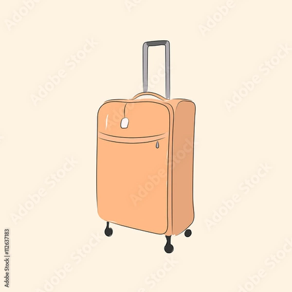 Obraz Suitcase, vector illustration