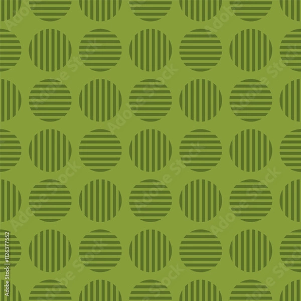 Obraz Green seamless pattern with circles