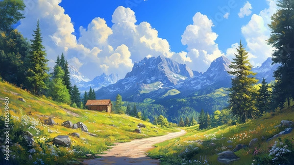 Obraz landscape countryside