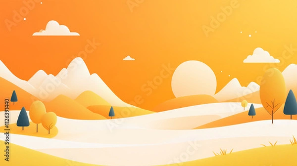 Obraz desert silhouette 