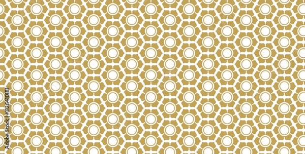 Obraz Floral geometric repeating pattern. Vector seamless background