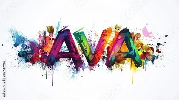 Obraz Ava Graffiti Name Art
