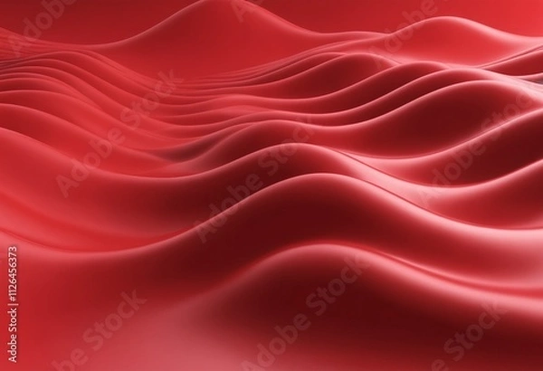 Obraz Red wave 3d abstract background
