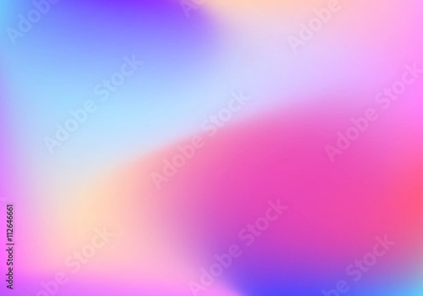 Fototapeta Abstract blur gradient background with trend pastel pink, purple, violet, yellow and blue colors for deign concepts, wallpapers, web, presentations and prints. Vector illustration.