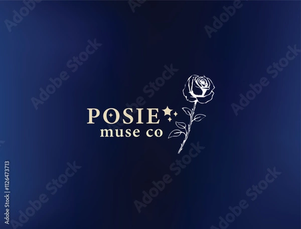 Fototapeta business monogram logo desigen