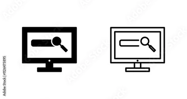 Fototapeta Search Icon Design