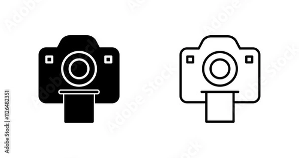 Obraz Polaroid Photos Icon Design