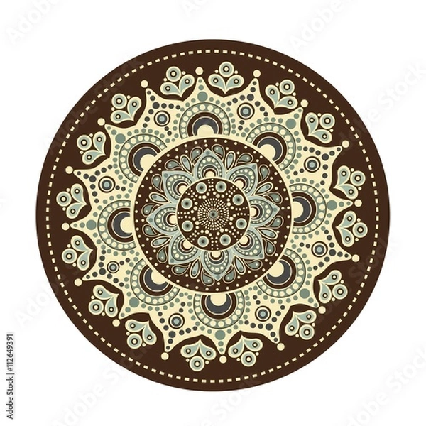 Fototapeta Mandala.  Oriental pattern.