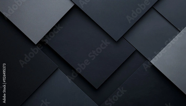 Fototapeta Abstract Dark Gray Geometric Background With Triangles And Squares In Varying Shades