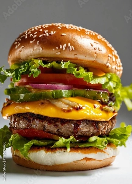 Obraz hamburger on a plate