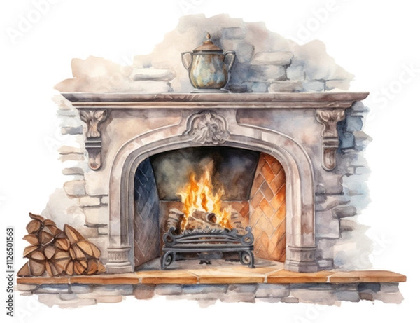 Obraz PNG Fireplace hearth architecture creativity.