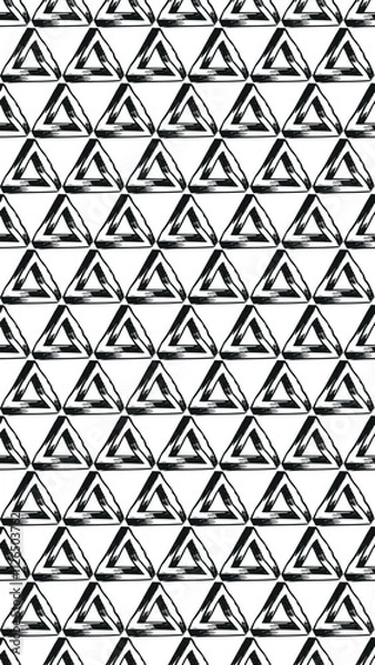 Fototapeta Seamless geometric pattern with triangles