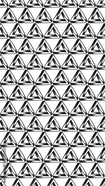 Fototapeta Seamless geometric pattern with triangles