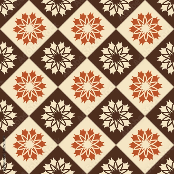 Fototapeta Seamless ornament pattern vector tile