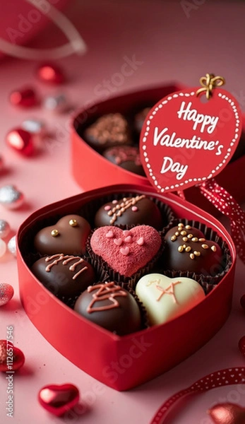Obraz バレンタインデーのチョコレート詰め合わせ