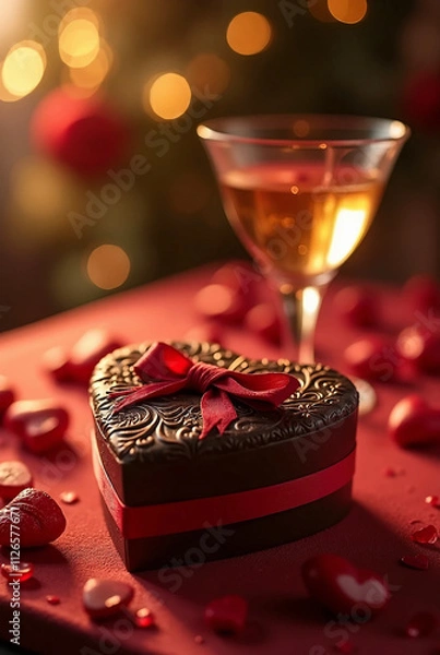 Obraz チョコレートボックスと洋酒