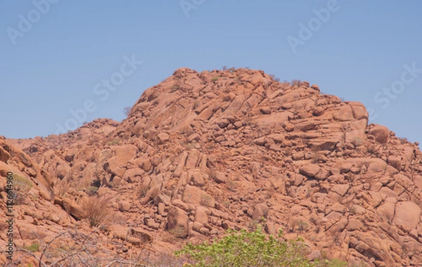 Obraz Namibia's stones - geological features of the desert.