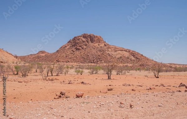 Obraz Namibia's stones - geological features of the desert.