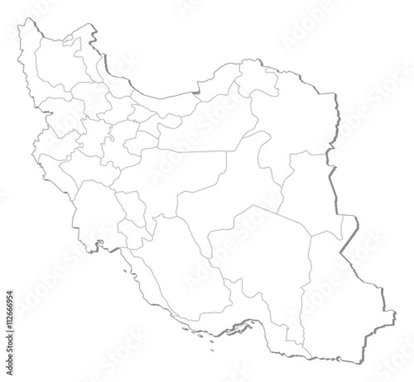Fototapeta Map - Iran