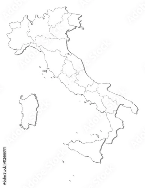 Fototapeta Map - Italy