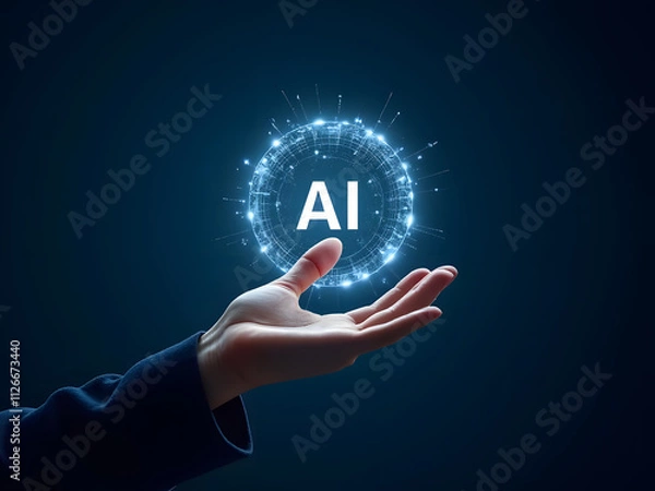 Obraz Visual Concept of AI Technology