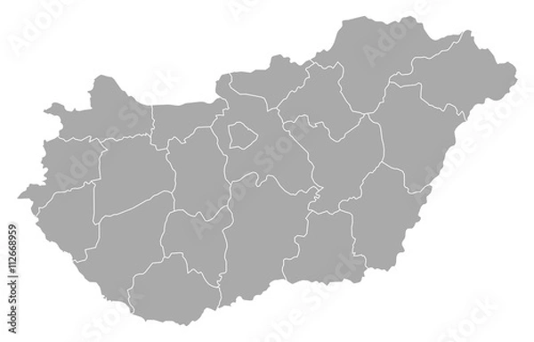 Fototapeta Map - Hungary