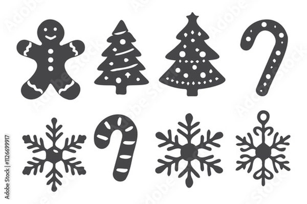 Obraz Cricut Christmas Element Cut File Vector