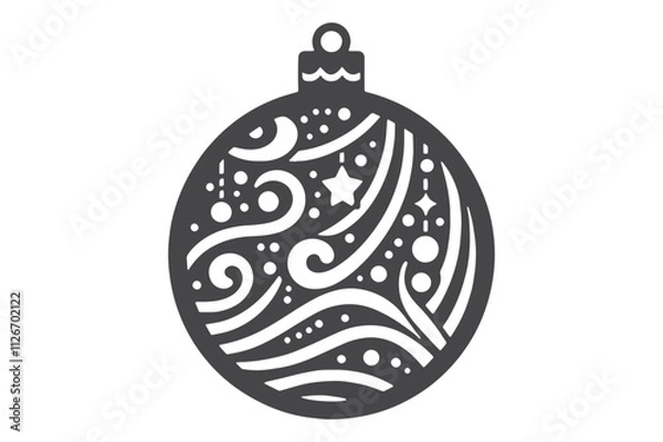 Obraz Christmas Clipart, Elegant Christmas Elements for Cricut and Silhouette, Festive Christmas Elements SVG Cut File