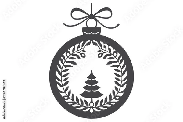 Obraz Christmas Clipart, Elegant Christmas Elements for Cricut and Silhouette, Festive Christmas Elements SVG Cut File