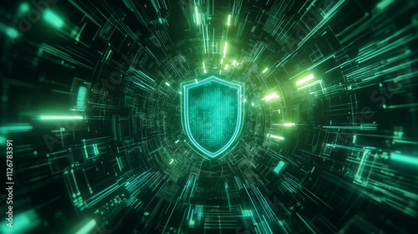 Obraz Kontrola dostępu, ochrona danych, cyberbezpieczeństwo