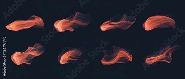 Fototapeta Abstract Orange Forms - Dynamic Graphic Design