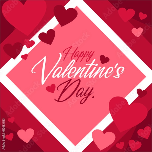 Obraz valentines day card