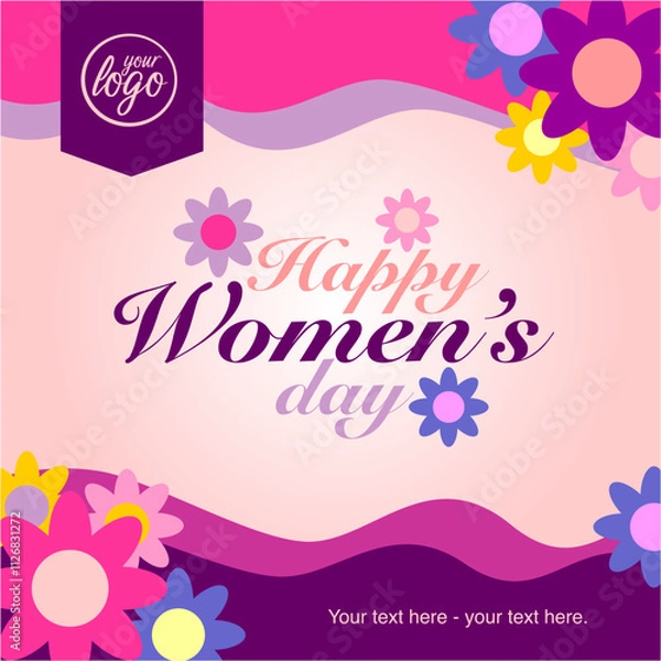 Obraz card with flowers