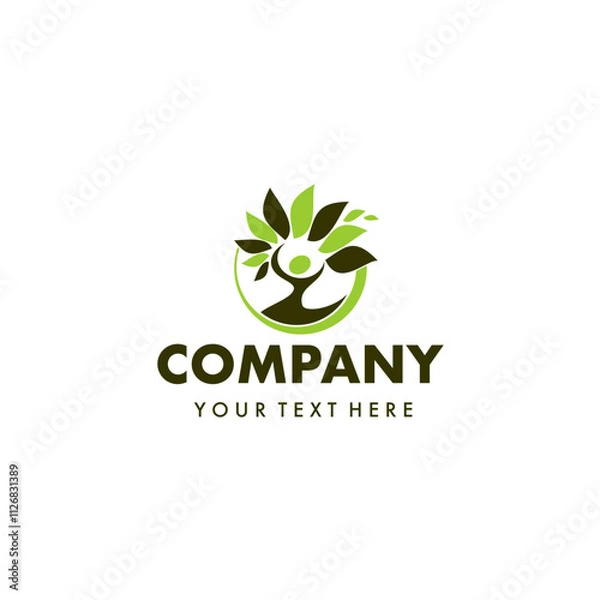 Obraz green eco logo