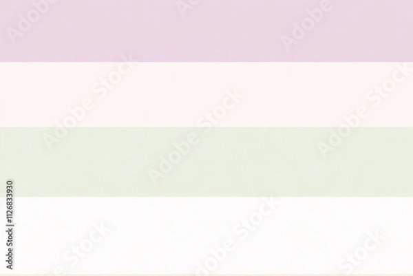 Fototapeta A pastel background with smooth horizontal stripes in creamy pink, light lavender, and soft green, blending gently.