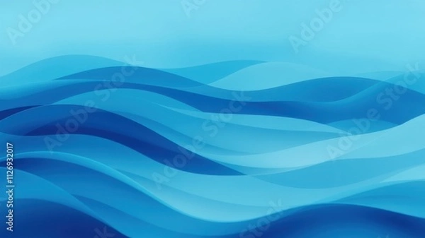 Fototapeta Abstract Blue Wave Pattern Background Design for Presentation