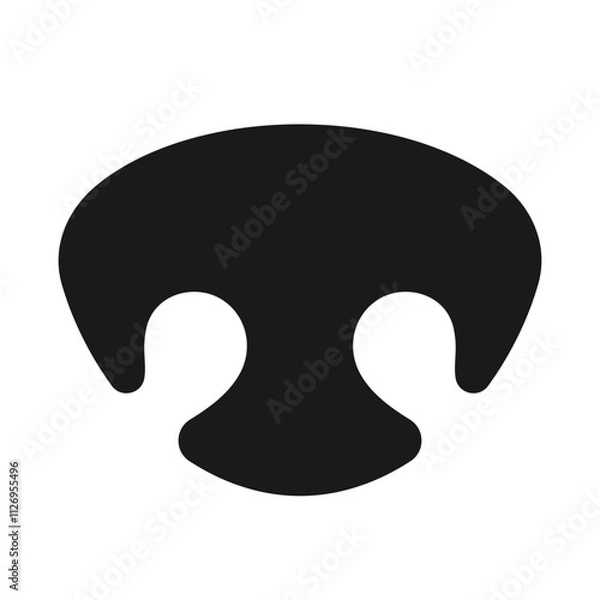 Obraz Dog nose vector icon