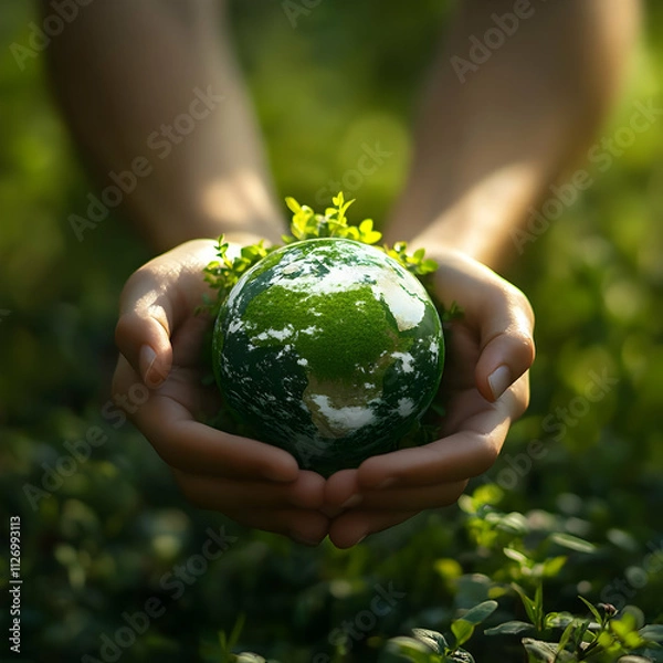 Obraz Green Planet 3D Illustration