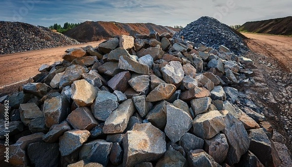 Fototapeta texture of waste rock on mine dump