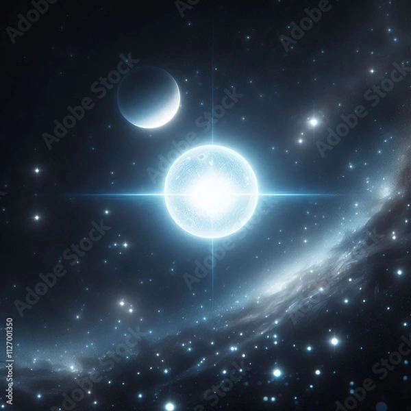 Fototapeta  Sirius A A binary star system with a white main sequence star S