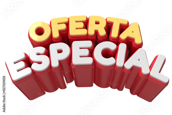 Obraz Oferta Especial Texto Gráfico 3D