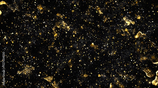 Fototapeta Gold and Silver Glitter Sparkle Background