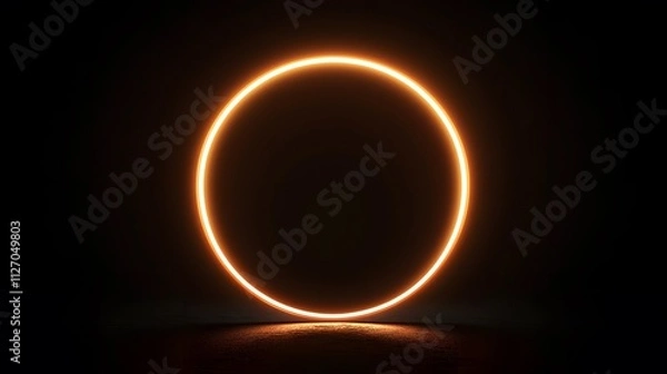 Fototapeta Minimalist glowing arcs arranged symmetrically to create a smooth seamless texture.