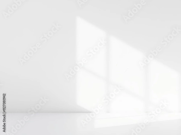 Obraz Subtle textured white wall with soft shadows, design, wall