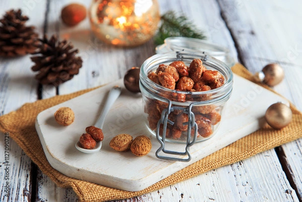 Fototapeta Gebrannte Mandeln aus dem Airfryer