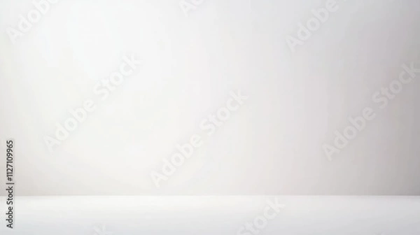 Fototapeta Bright white studio with clean background. 