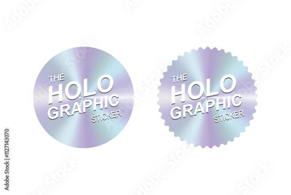 Obraz Holo graphic Sticker vector format