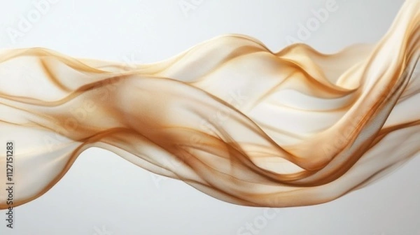 Fototapeta Elegant Abstract Silk Flow in Soft Tones